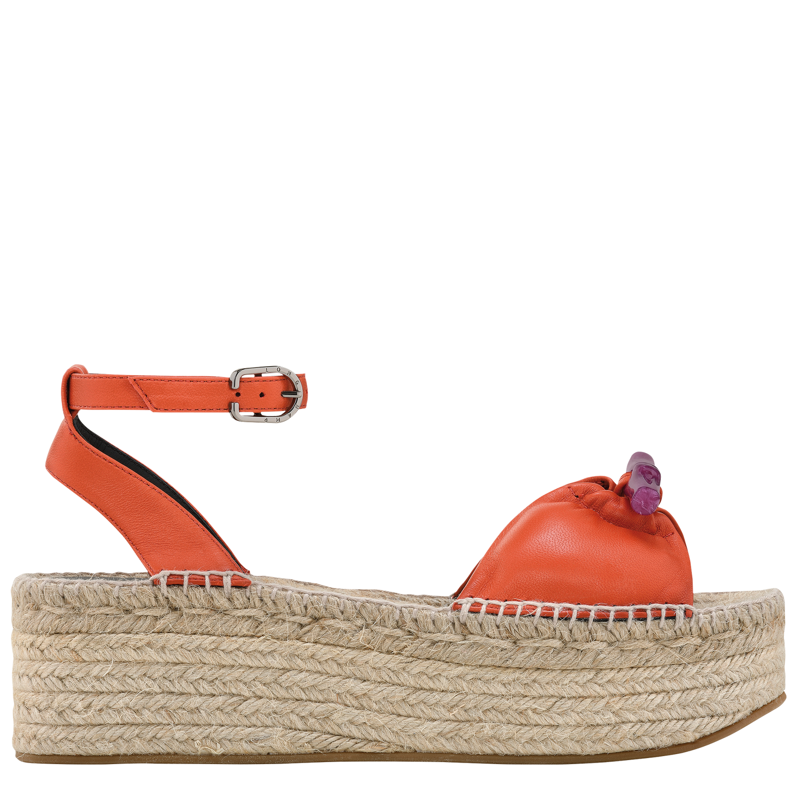 Roseau Wedge espadrilles Sienna Leather (70319SG4003400) Longchamp PT