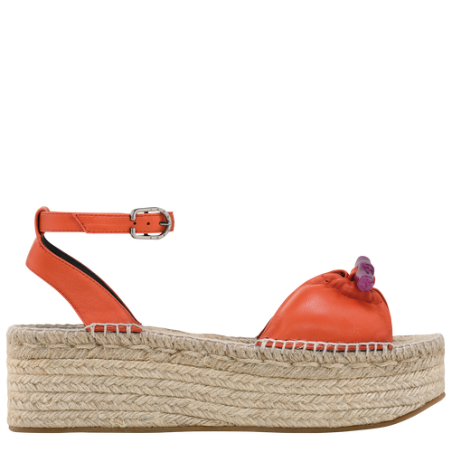 Le Roseau Wedge espadrilles , Sienna - Leather - View 1 of  4