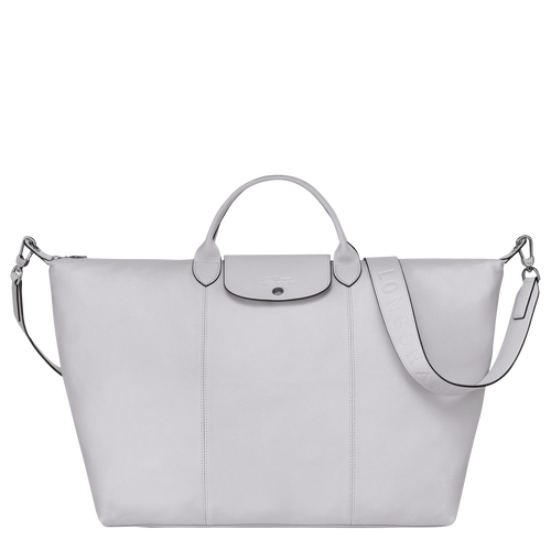 Travel bag L Le Pliage Cuir Grey (L1624757263) | Longchamp DK Travel bag L Le Pliage Cuir Grey (L1624757263) | Longchamp DK