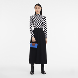 Trousse cosm&eacute;tiques avec poign&eacute;e Le Pliage Original , Toile recycl&eacute;e - Cobalt