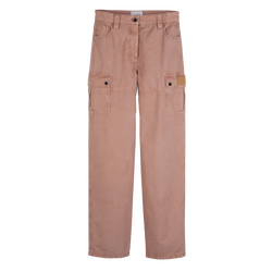 Trousers , Pink Tea - Overdyed cotton
