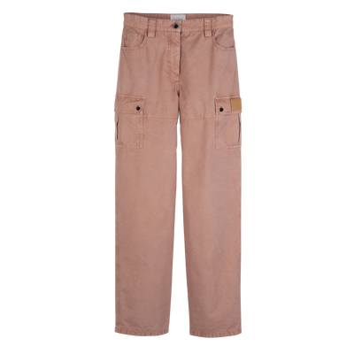 Trousers , Pink Tea - Overdyed cotton