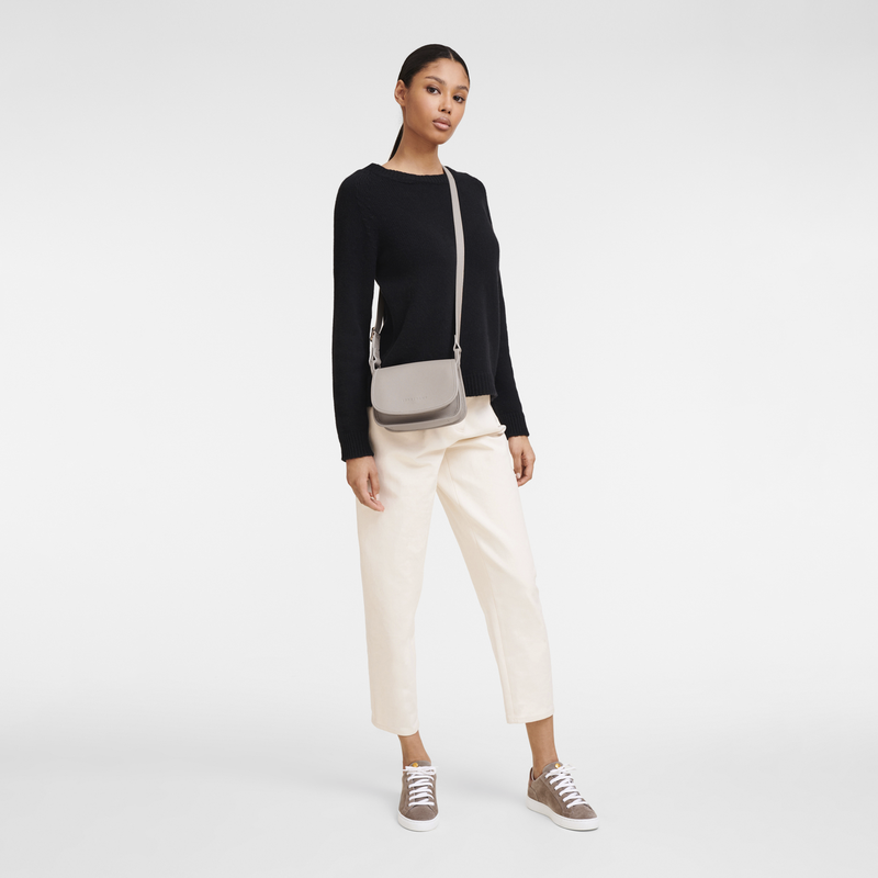 Le Foulonné XS Crossbody bag , Turtledove - Leather  - View 2 of  5
