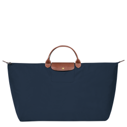 Le Pliage Original 旅行袋 M , 海軍藍 - 再生帆布