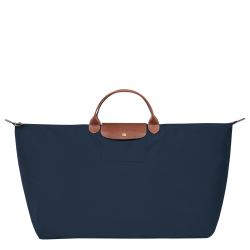 Reisetasche M Le Pliage Original , Recyceltes Canvas - Marine - Ansicht 1 von 7