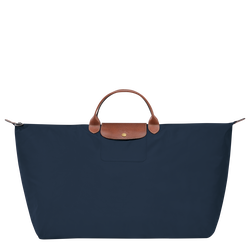 Le Pliage Original 旅行袋 M , 海軍藍 - 再生帆布