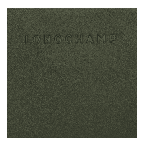 Geldbörse Longchamp 3D , Leder - Khaki - Ansicht 4 von 4