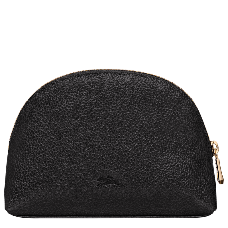 Le Foulonn&eacute; Pouch , Black - Leather  - View 2 of  2