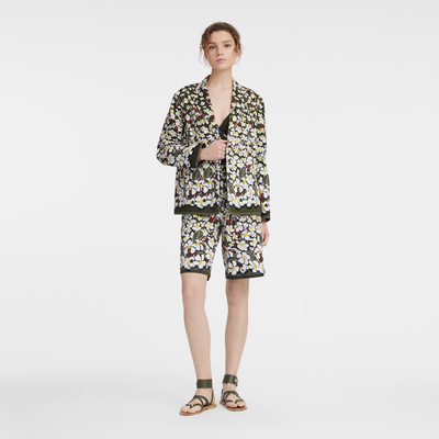 Bermuda shorts , Khaki - Gabardine
