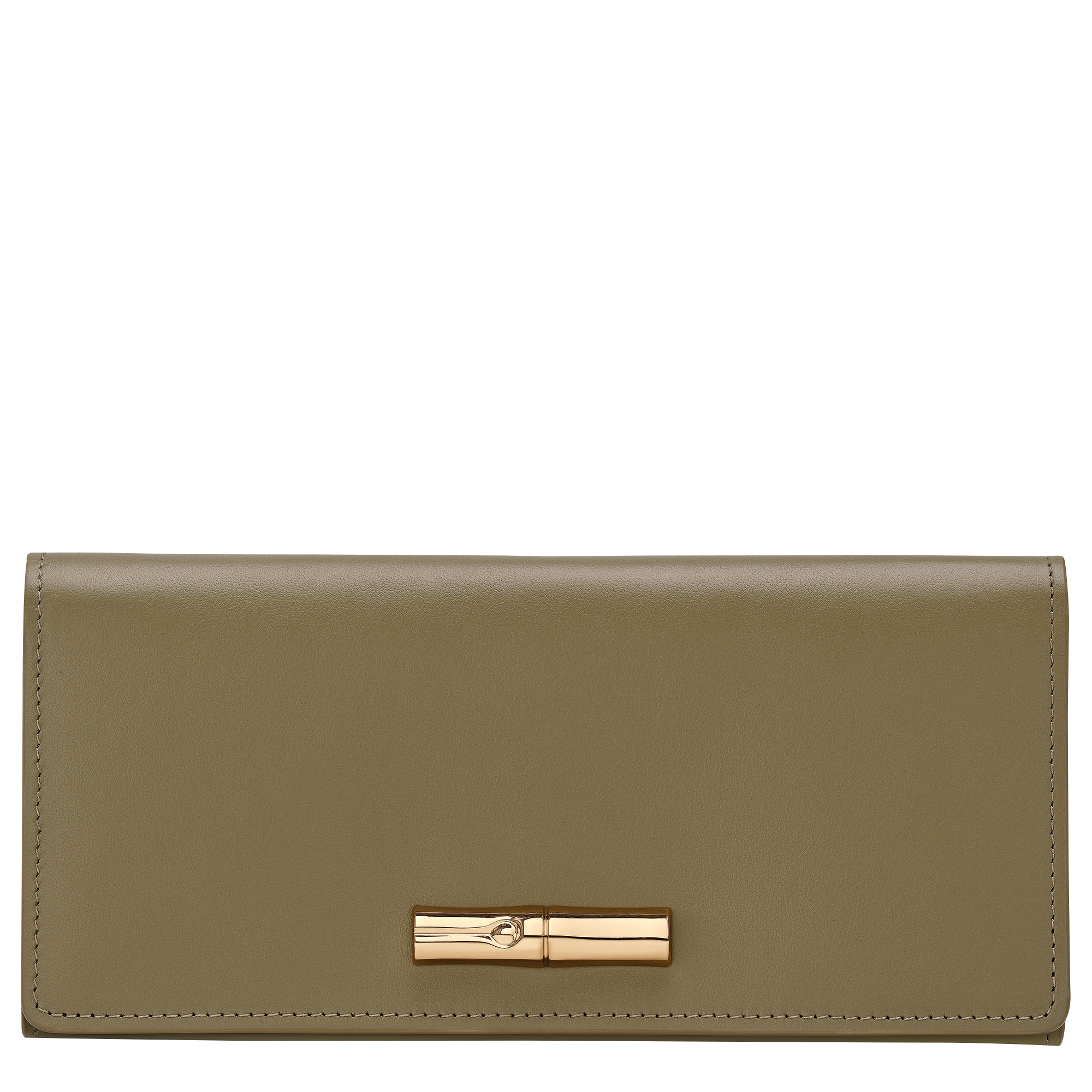Long continental wallet, Olive - View 1 of
3 - zoom in Le Roseau Long continental wallet, Olive