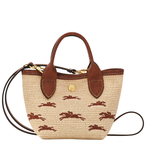 Borsa con manico XS Le Panier Pliage , Tela - Marrone - View 4 of  5