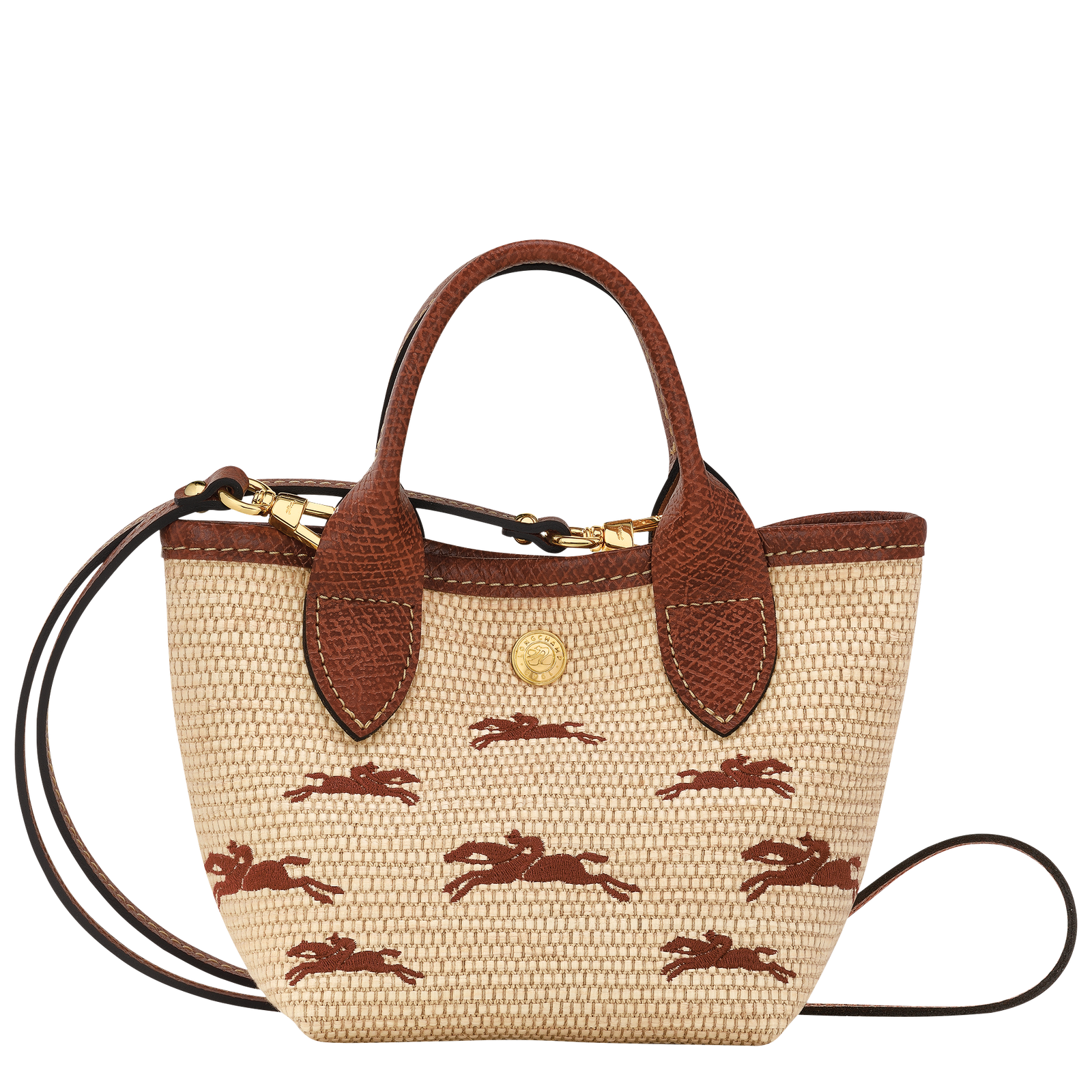 Le Panier Pliage XS Basket Brown Canvas Longchamp GB