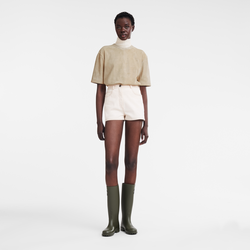 Short , Gabardine - Ecru