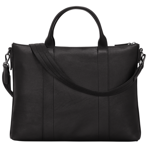 Longchamp 3D Briefcase , Black - Leather - View 4 of  5