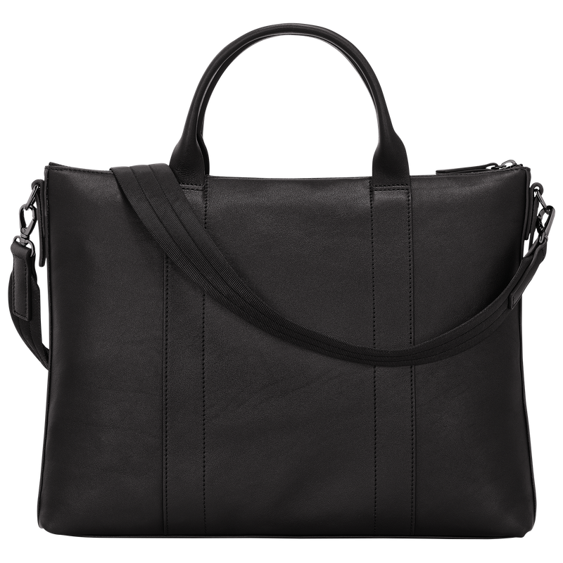 Longchamp 3D Briefcase , Black - Leather  - View 4 of 5