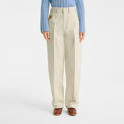 null Trousers, Ecru