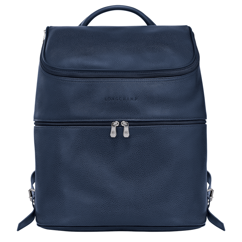 Le Foulonné Backpack , Navy - Leather  - View 1 of 5