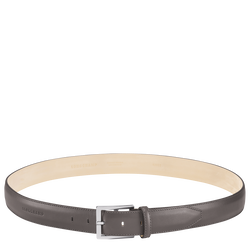 Végétal Men's belt , Grey - Leather