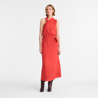Robe , Gabardine - Rouge