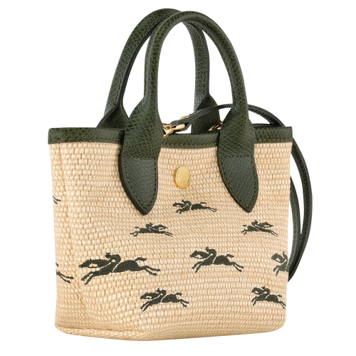 Handtasche XS Le Panier Pliage , Canvas - Khaki - Ansicht 3 von 5