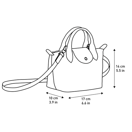 Top handle bag XS Le Pliage Cuir Black (L1500757001) | Longchamp US