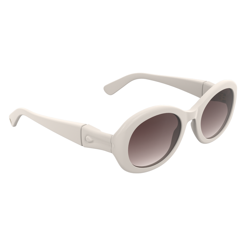 Occhiali da sole , Materiale in resina a base vegetale - Avorio  - View 2 of  2