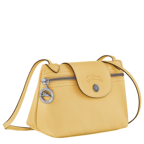 Sac bandoulière XS Le Pliage Xtra , Cuir - Blé - Vue 2 de 4