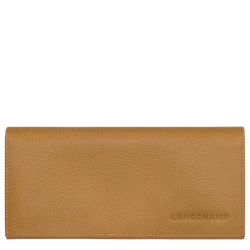 Le Foulonné Long continental wallet , Nutmeg - Leather