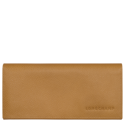 Le Foulonné Lange continentale portemonnee , Nutmeg - Leder