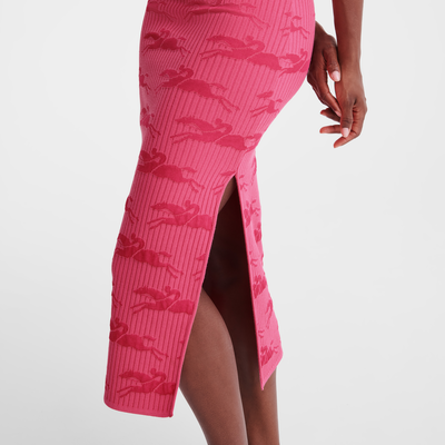 null Midikleid, Pink