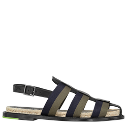 Shadow Sandals , Black - Leather
