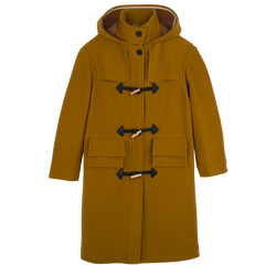 Duffle Coat , Nutmeg - Double-faced wool cloth