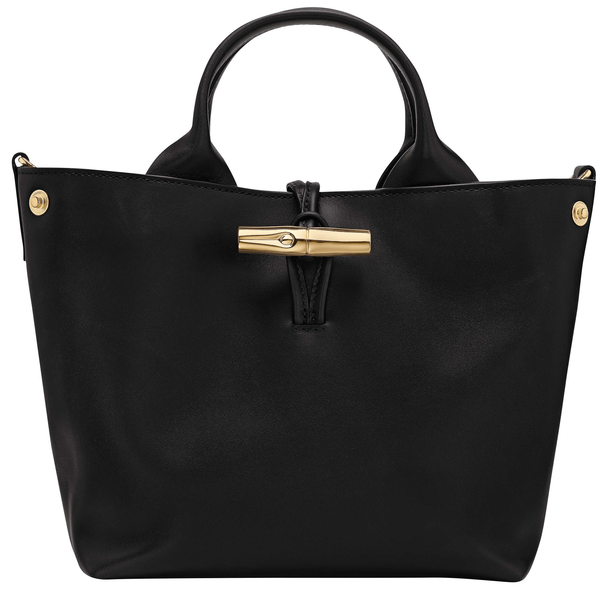 르 로조 탑 핸들백 S, 검정