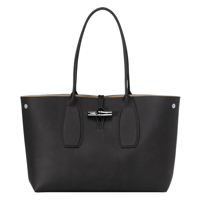 Tote bag L Roseau Black (10060HPN001) | Longchamp US