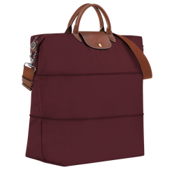 Le Pliage Original 可擴展旅行袋 , 酒紅色 - 再生帆布