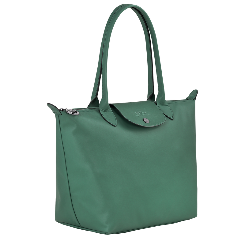 Sac cabas M Le Pliage Xtra , Cuir - Sauge  - Vue 3 de 4