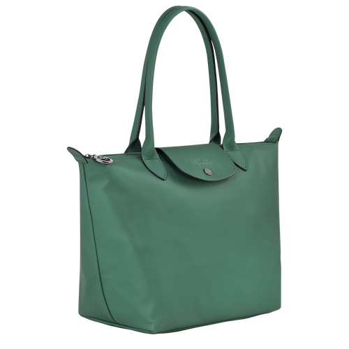 Le Pliage Xtra M Tote bag , Sage - Leather - View 3 of  4