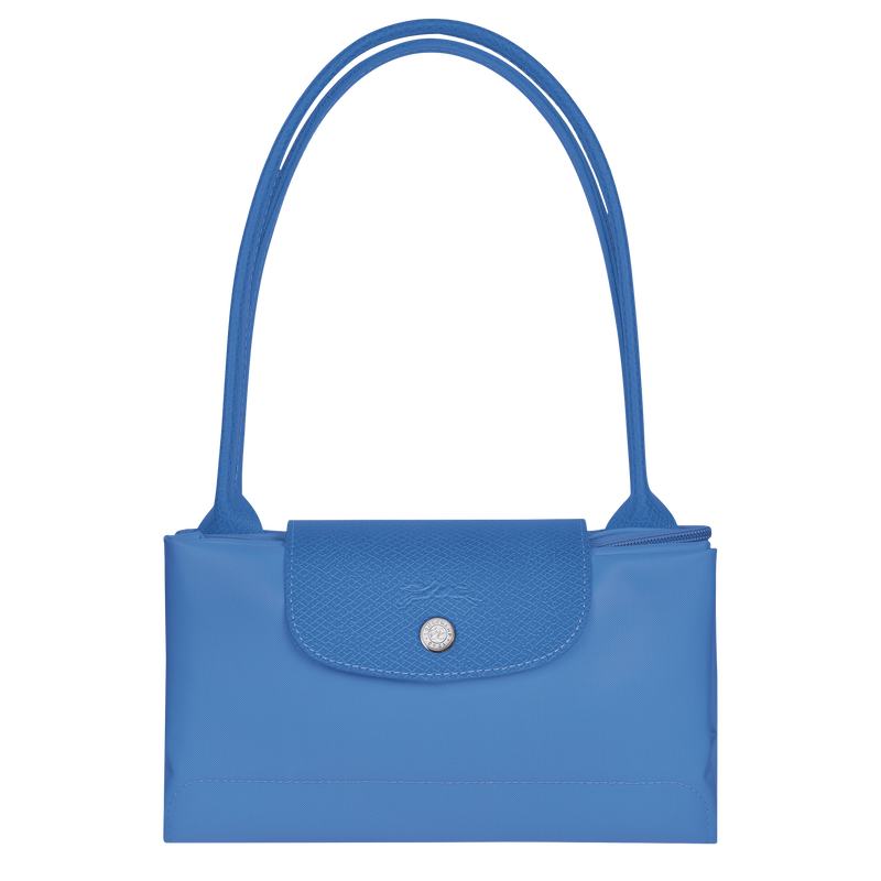 Le Pliage Green M Tote bag , Cornflower - Recycled canvas  - View 4 of  4