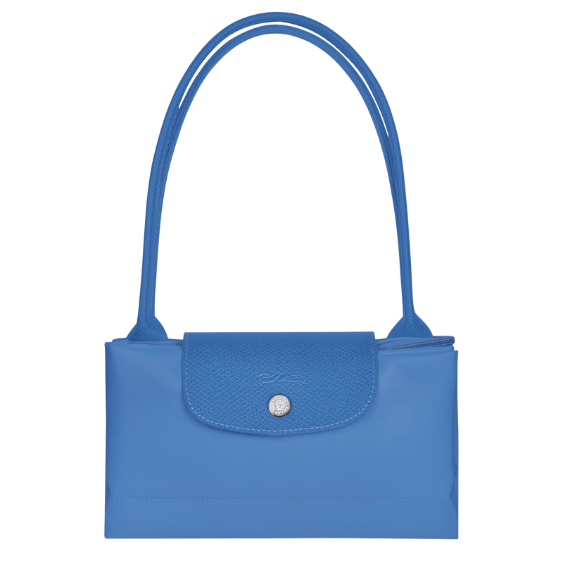 Le Pliage Green M Tote bag , Cornflower - Recycled canvas  - View 4 of  4
