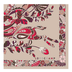 Forêt Longchamp Silk scarf 50 , Blush - Silk