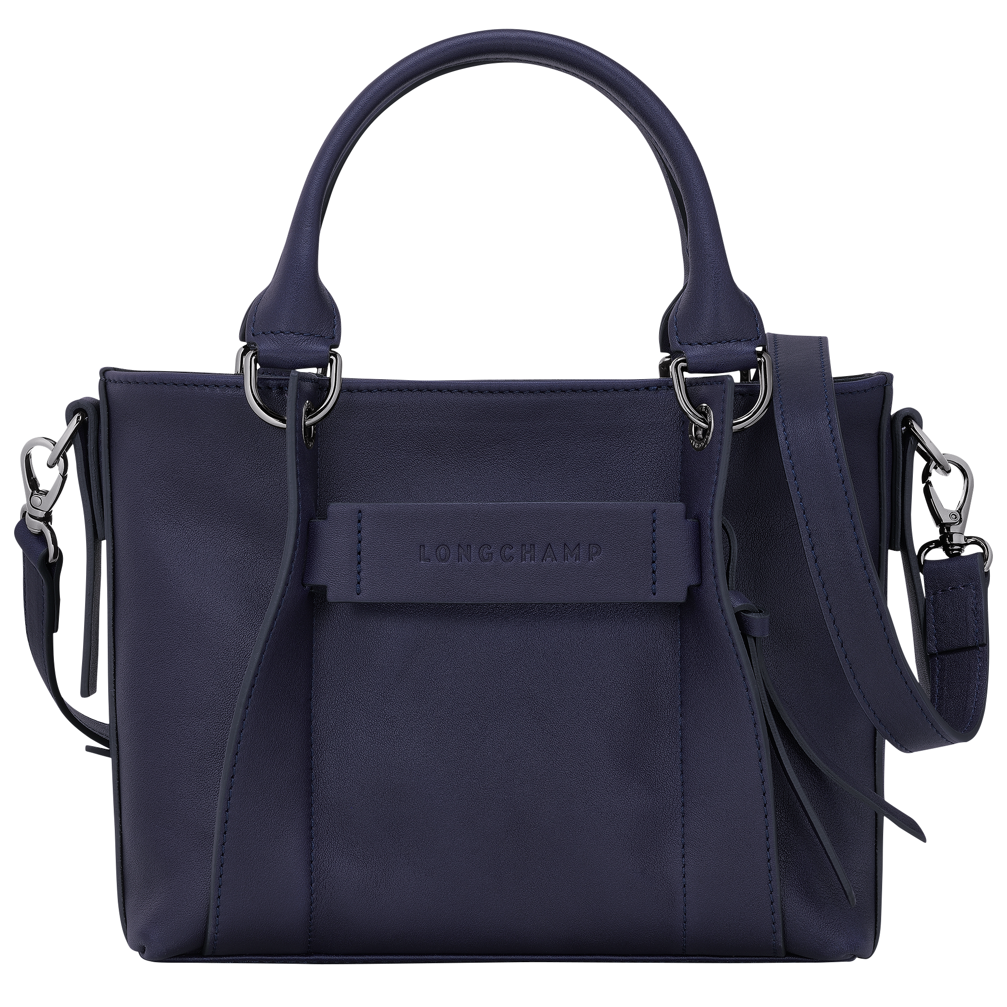 Longchamp 3D Handtasche S, Heidelbeere