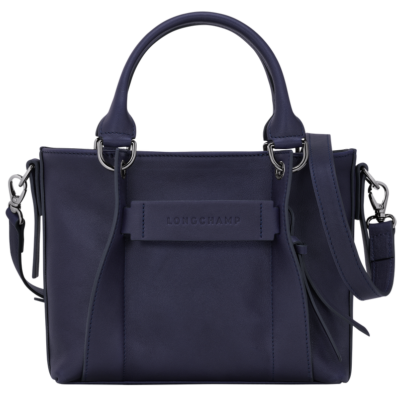 Handtasche S Longchamp 3D , Leder - Heidelbeere  - Ansicht 1 von 5