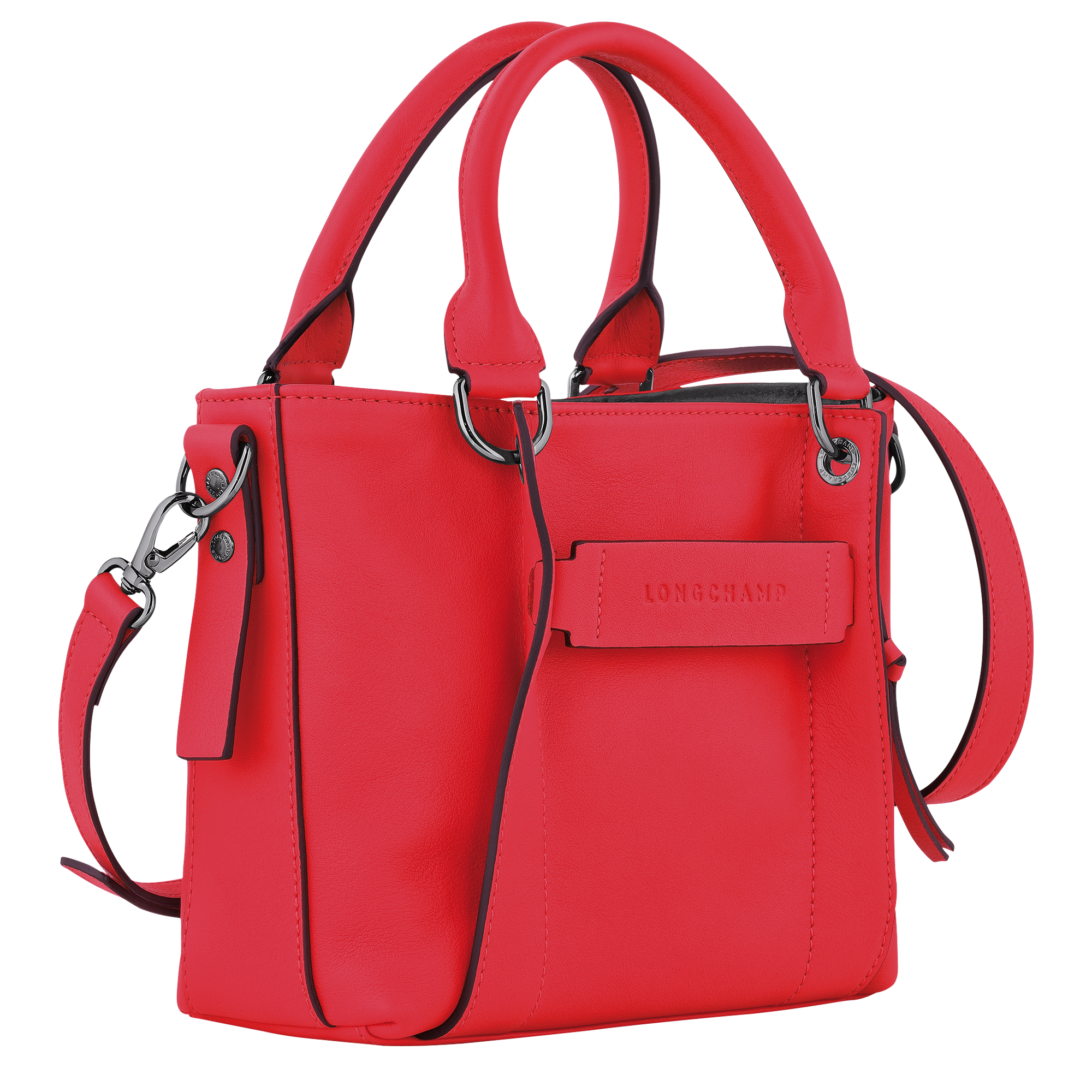 Longchamp 3D 手提包 S, 紅色
