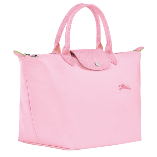 Le Pliage Green M Handbag , Pink - Recycled canvas - View 2 of 5