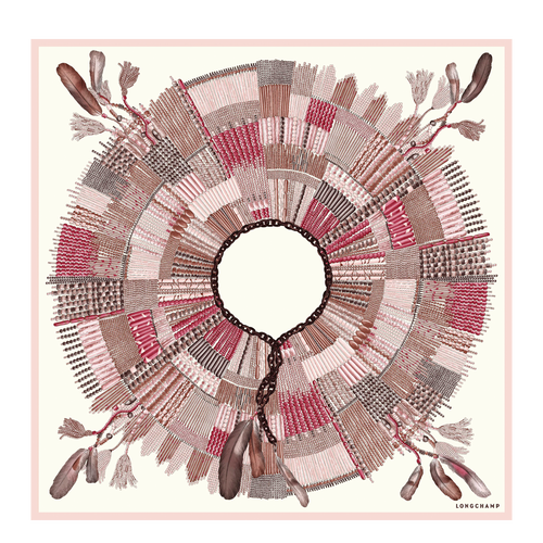 Silk Scarf, P13 Antique Pink Silk Scarf, P13 Antique Pink, hi-res
