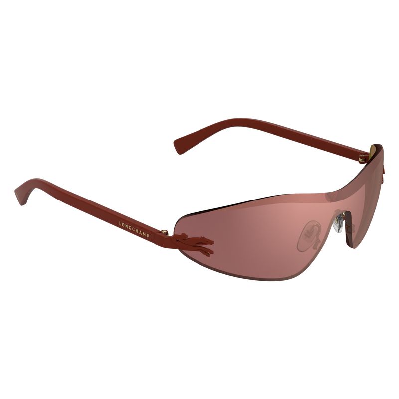 Occhiali da sole , Materiale in resina a base vegetale - Mattone  - View 2 of  2