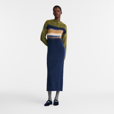 Robe , Maille - Marine