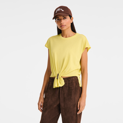 Top , Lime - Crepe jersey