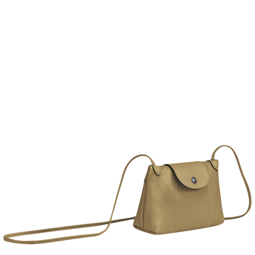 Crossbody bag Le Pliage Cuir Khaki (L1061757892) | Longchamp US