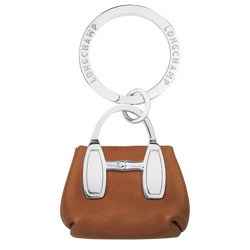 Le Roseau Key rings , Cognac - Leather